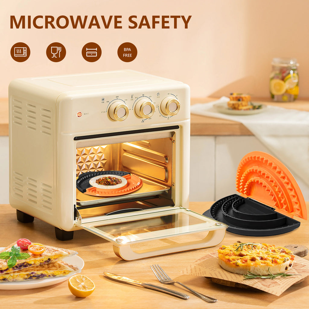 Tortilla Sealer,SELERS,Tacos Tortilla Crimper Maker Large,Removable & Adjustable,Quesadilla Crimper for 4''-12'' Wraps, Burritos,Pasties,Tortilla,Dumplings,Sandwich,Black Orange (4"+6"+8")