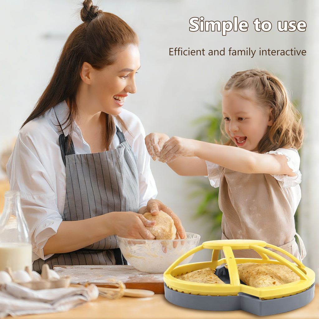 SELERS Tortilla Sealer, Large Capacity Quesadilla Crimper, 2-in-1 6"+8'', for 6-12'' Flour Tortillas, Make Stuffed Pastries, Tacos, Tortilla, Dumplings, Pierogi