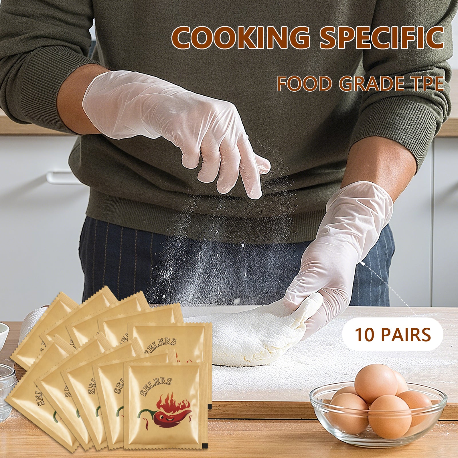 Tortilla Sealer + 10PCS Disposable Gloves Set,SELERS,quesadilla tortilla crimper Maker, Adjustable 4"-6''-8" Crust,For 4''-6''-8''-10'' Wrap,Burritos,Tortilla,Dumplings,Sandwich,Grey Yellow